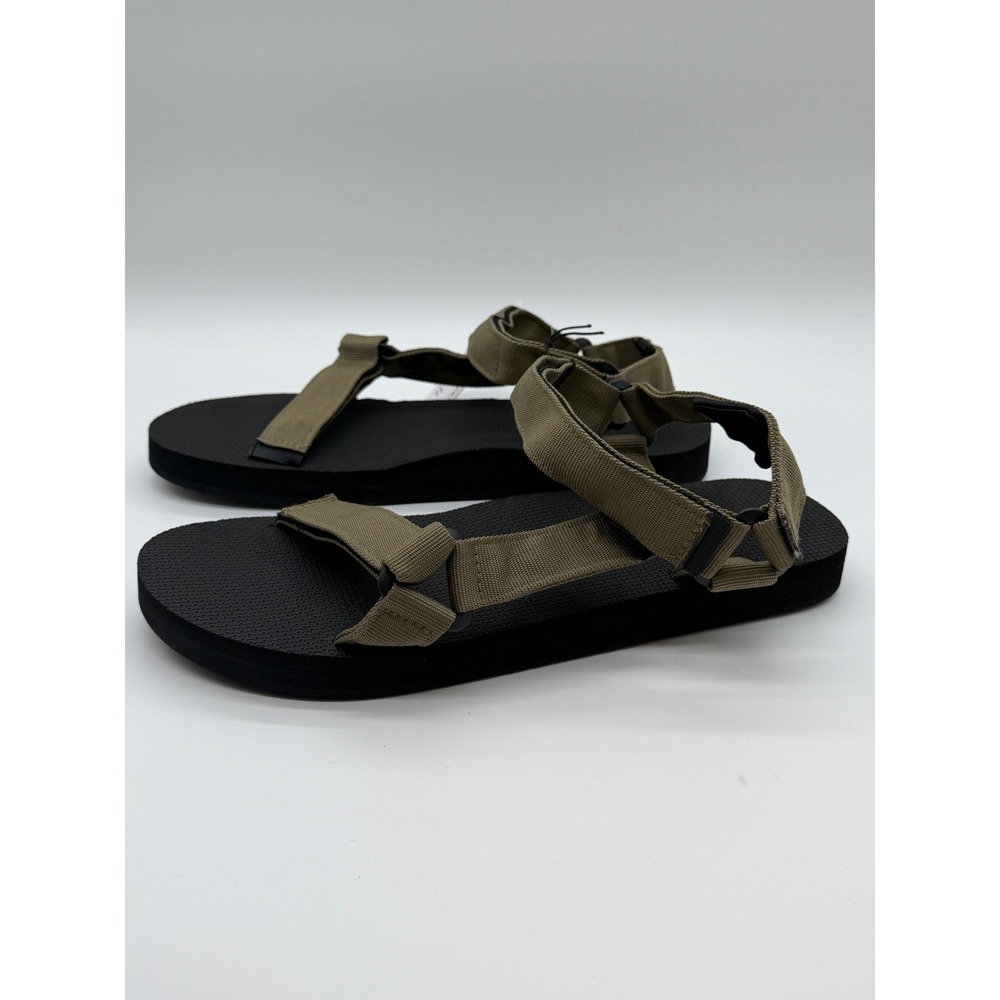 WateLves Mens Sport Sandals Olive Green Adjustable Straps Hiking Shoes Size 11.5